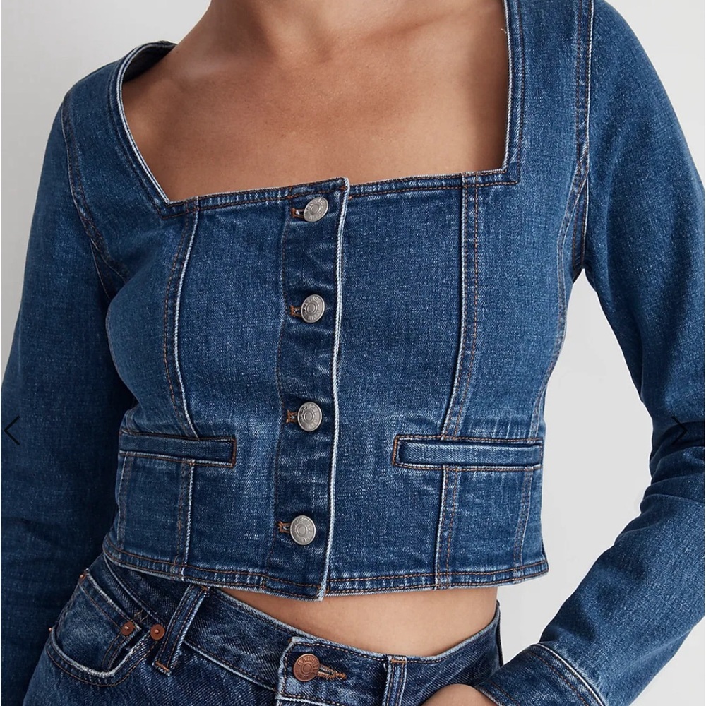 Madewell Denim Crop Top